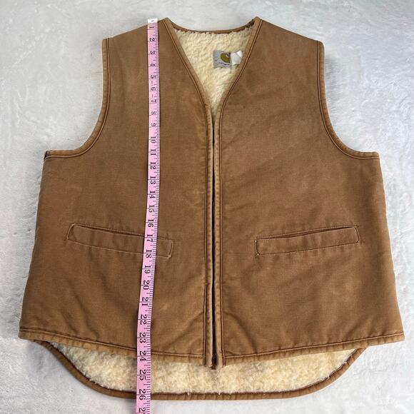 Carhartt Vintage Sherpa Lined men’s Vest 6SV 1983 Workwear Size Large - Picture 4 of 10